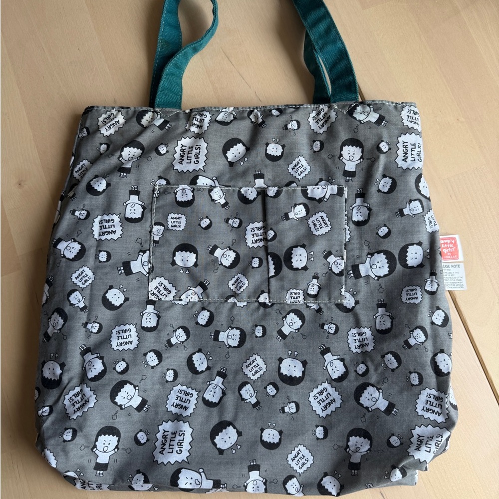Angry Little Girls Tote NWOT (washed!) - Picture 3 of 4